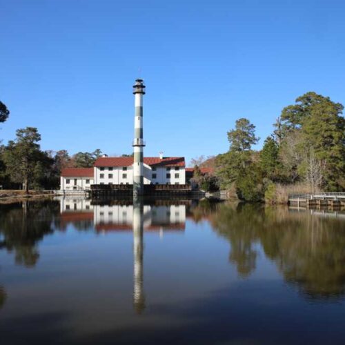 Mattamuskeet Lodge from the water