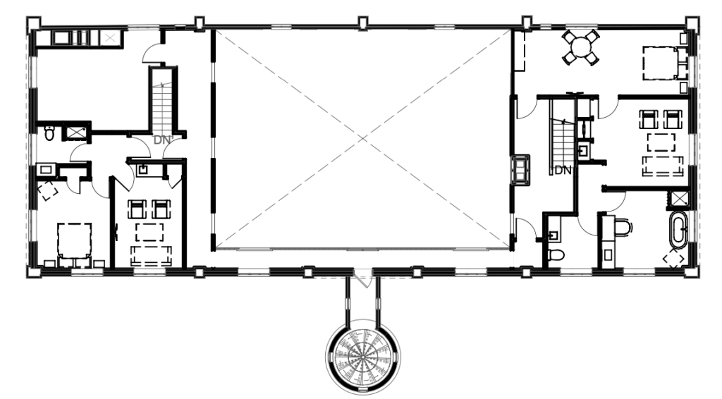 Floor plans for changing rooms
