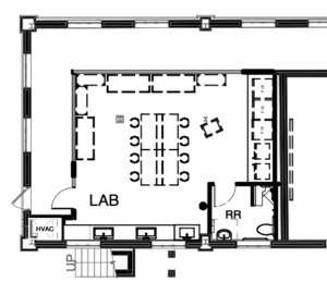 Floor plans for laboratory