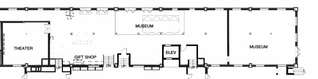 Floor plans for the museum